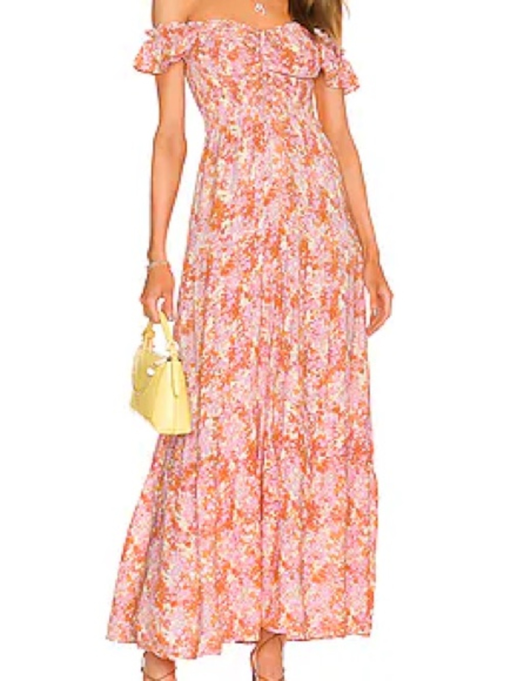 NWT L Space Lucia Maxi Dress in Full Bloom Floral Off-Shoulder Size Medium